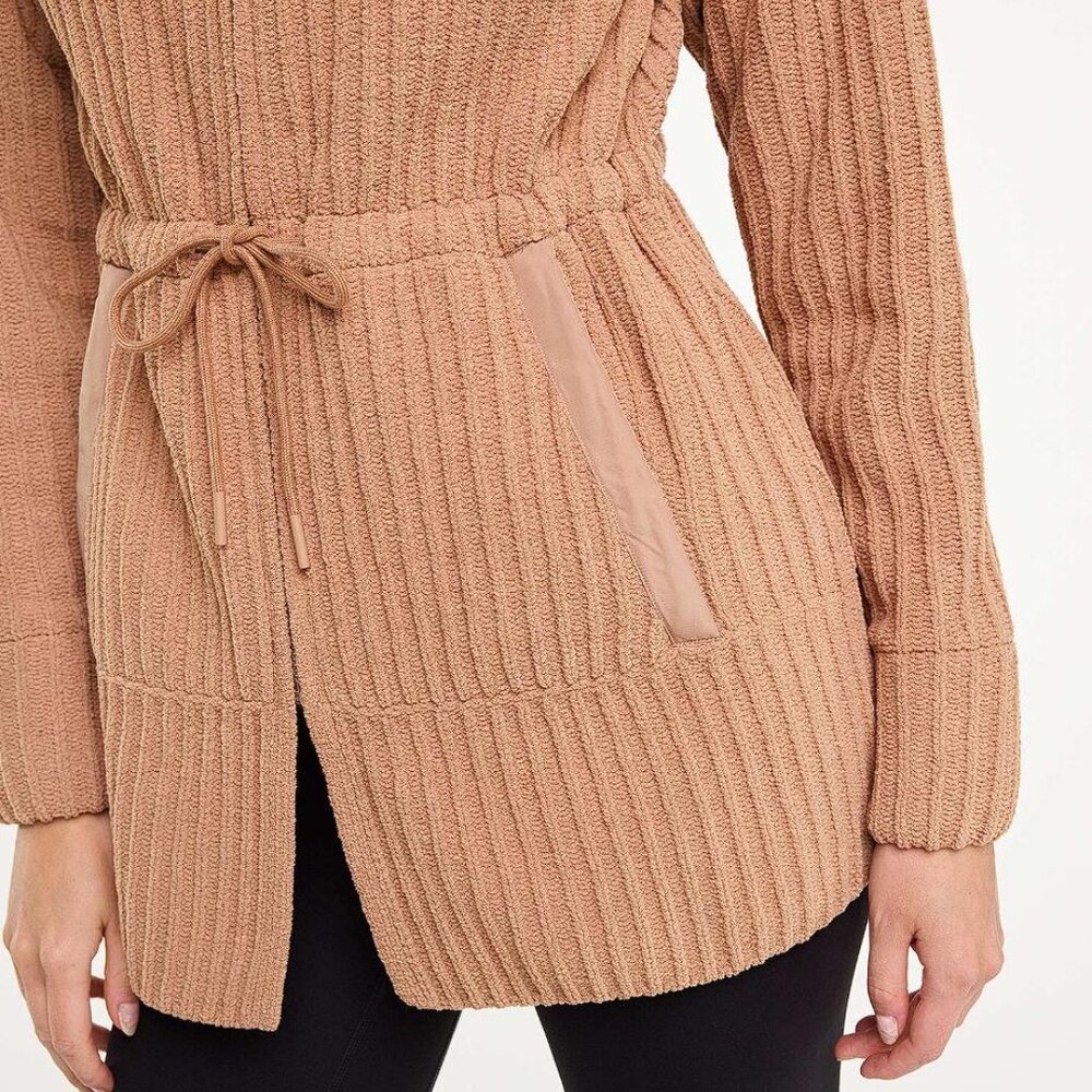 FLX Women's Commuter Sweater Jacket Size XS In Elden Beige - Picture 2 of 15
